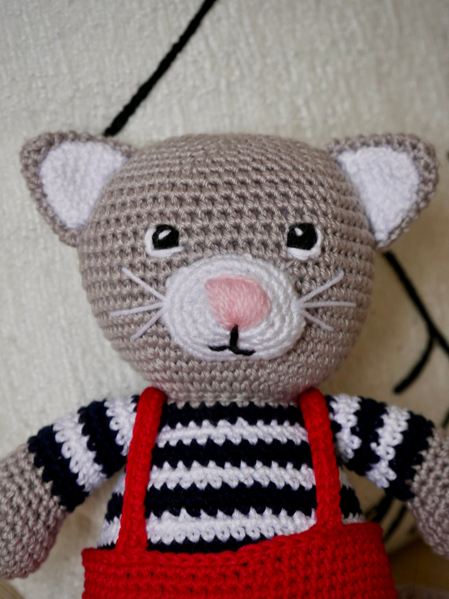 Félix : le chat amigurumi en marinière