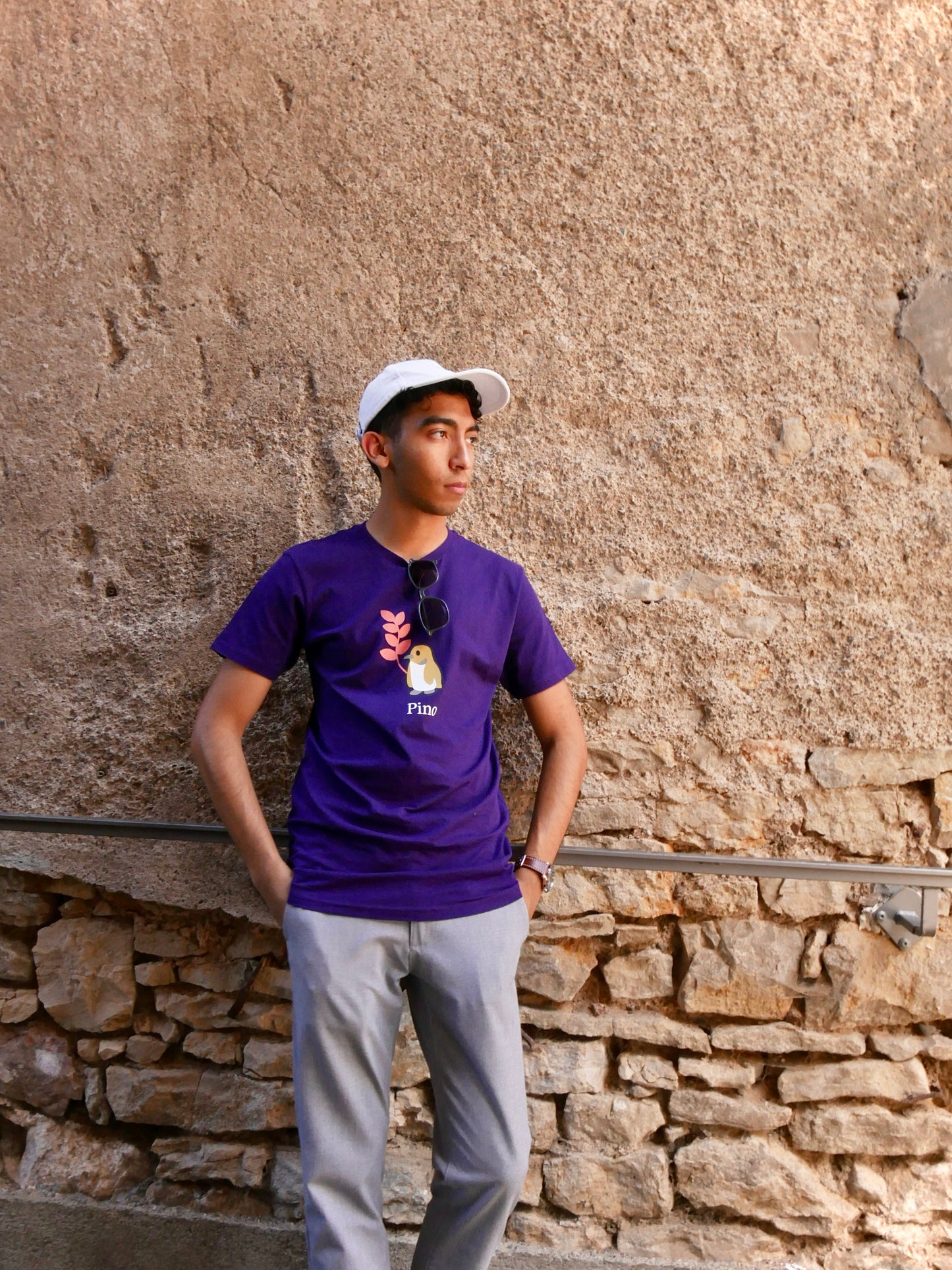 T-shirt PINO "Prune" en coton biologique