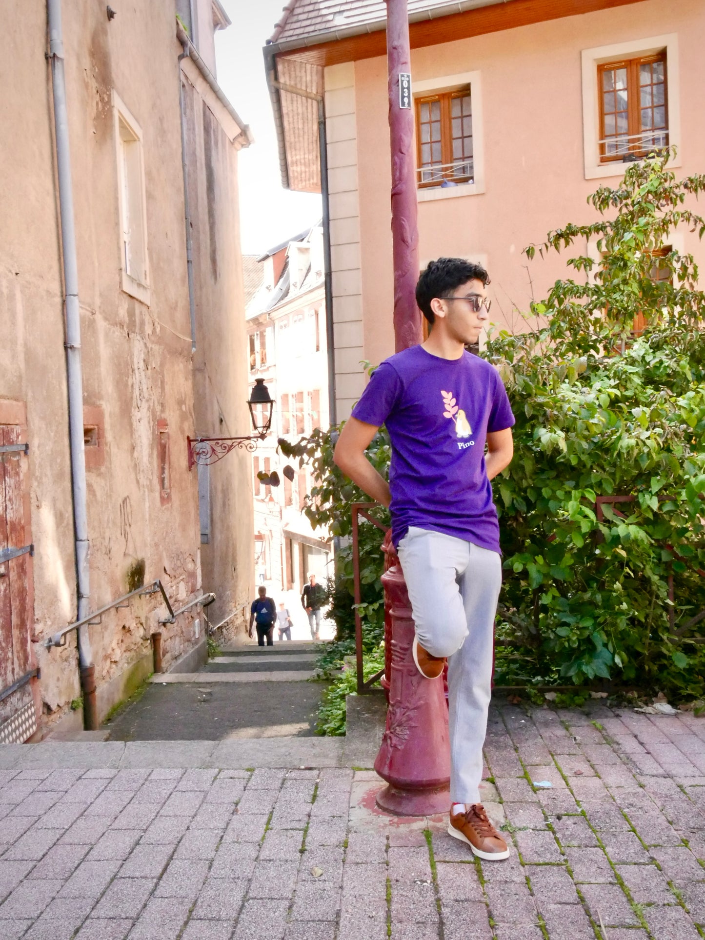 T-shirt PINO "Prune" en coton biologique