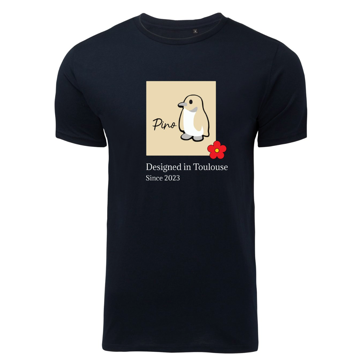 T-shirt PINO noir square beige